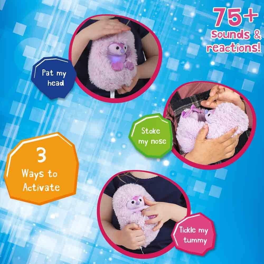 Curlimals Pip Penguin Arctic Glow Interactive Soft Toy Cute Plush Laughing Light-Up Tummy Age 3-6