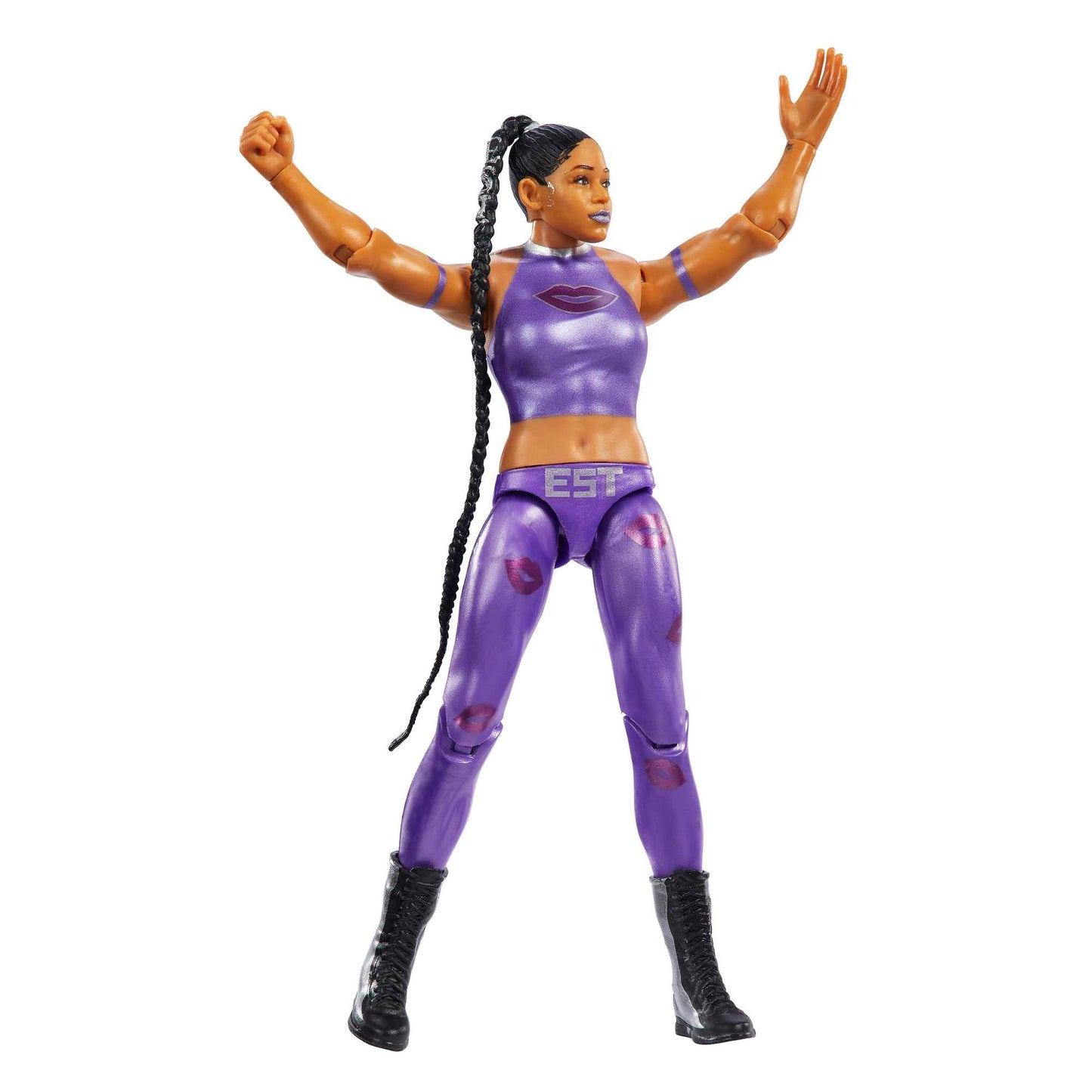 WWE Action Figure Bianca Belair WrestleMania Basics, Posable 6-inch Collectible for Ages 6 Years Old and Up, HKP82