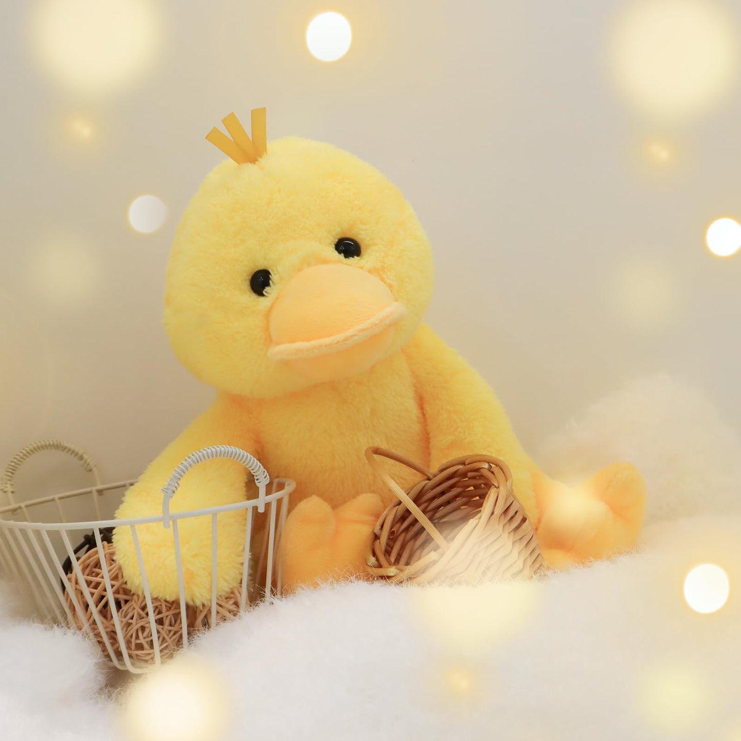 Apricot Lamb Toys Plush Velvet Duck Stuffed Animal Soft Cuddly Perfect for Child (Velvet Duck, 9 Inches)