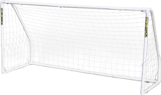 JSH Football Goal | All Weather UPVC Football Goals | Kids Garden Target Net Posts | Easy Assemble | Perfect for Training, Practice & Play | 8ft x 4ft, 8ft x 6ft or 12ft x 6ft (8ft x 6ft)