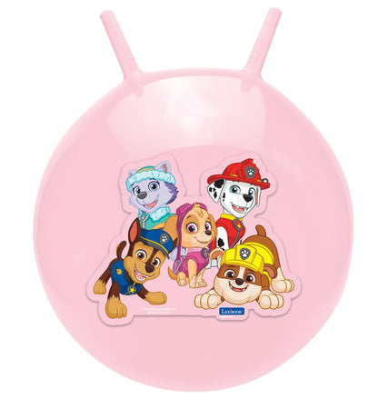 LEXIBOOK, Paw Patrol, Inflatable Hopper Ball, Chase, Marshall, Skye, Rubble, Everest, Manual pump included, Secure and durable plastics, Pink, BG040PAG