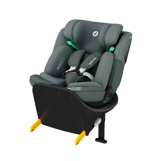 Maxi-Cosi Emerald S i-Size, 360 Swivel Car Seat, 0-12 Years 40-150cm, Multi-Age Baby Car Seat, Isofix 0-36 kg car seat, Rearfacing, 4 Recline Positions, G-Cell Side Impact Protection, Tonal Graphite