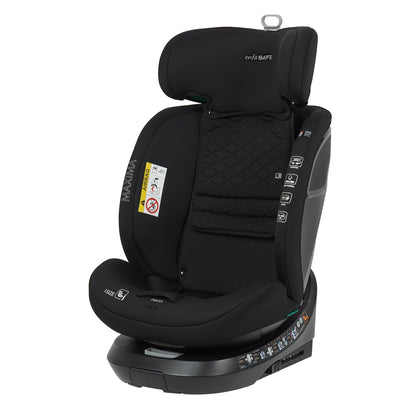 Enfasafe Maxima i-Size 360 Spin ISOFIX Car Seat, ECE R129, Extended Rearward Facing from Birth to Approx. 4 Years (40-105cm), Forward Facing from 15 Months to Approx. 12 Years (76-150cm)