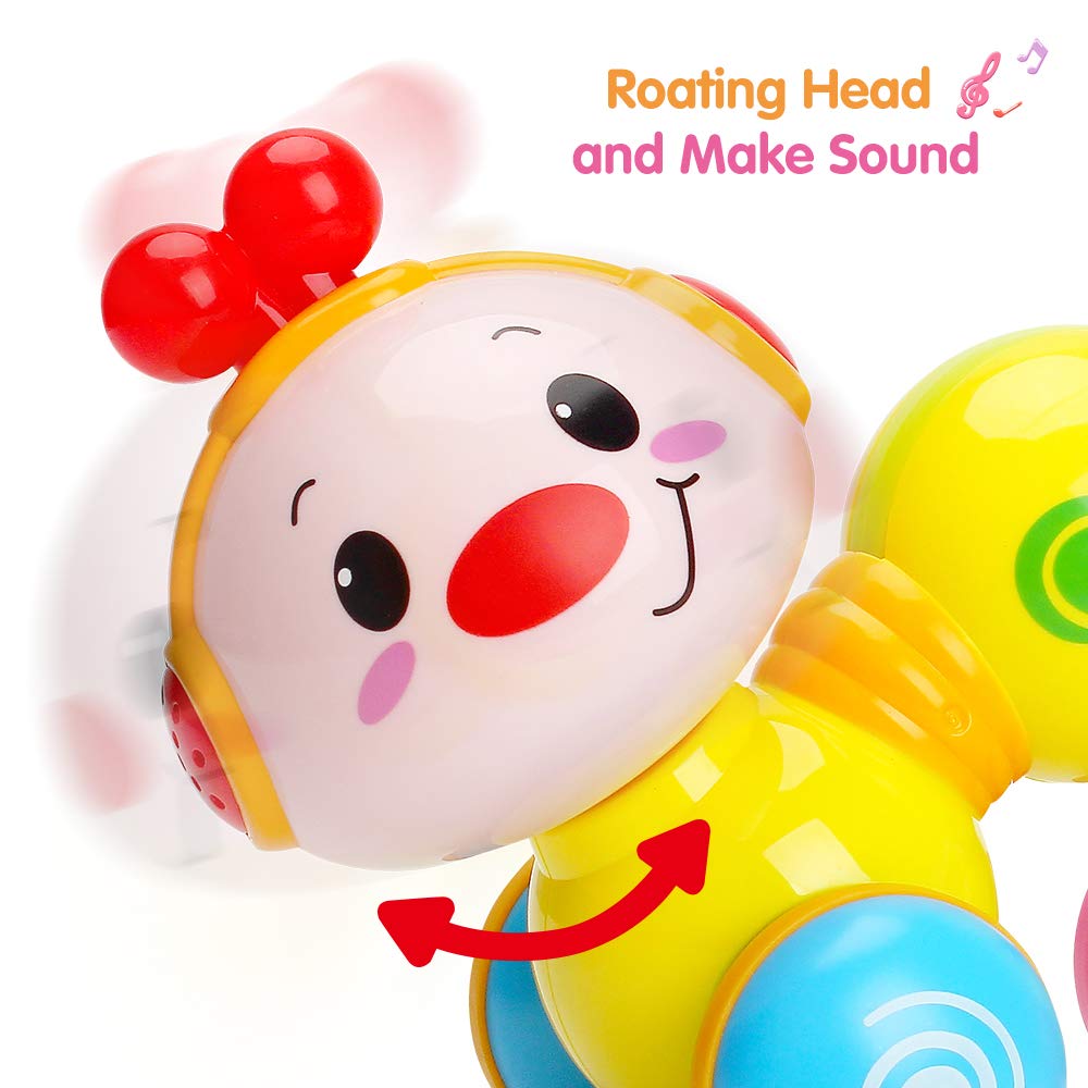TINOTEEN Baby Musical Toys Toddler Crawling Caterpillar Toy for Babies Toddlers 6 9 12 18 Month