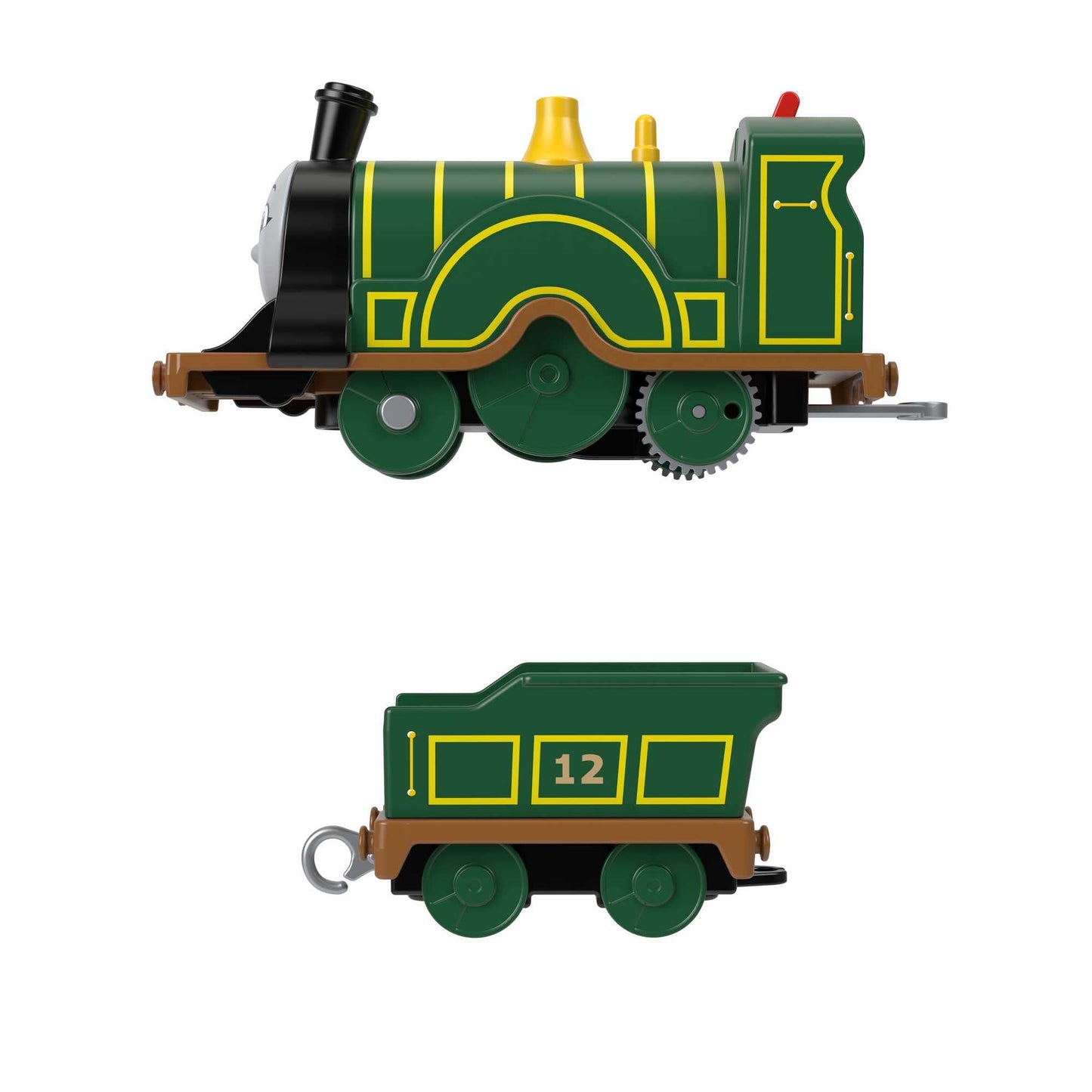 Thomas & Friends Motorized Toy Train Emily Battery-Powered Engine with Tender for Pretend Play Preschool Kids Ages 3+ Years, HHN41