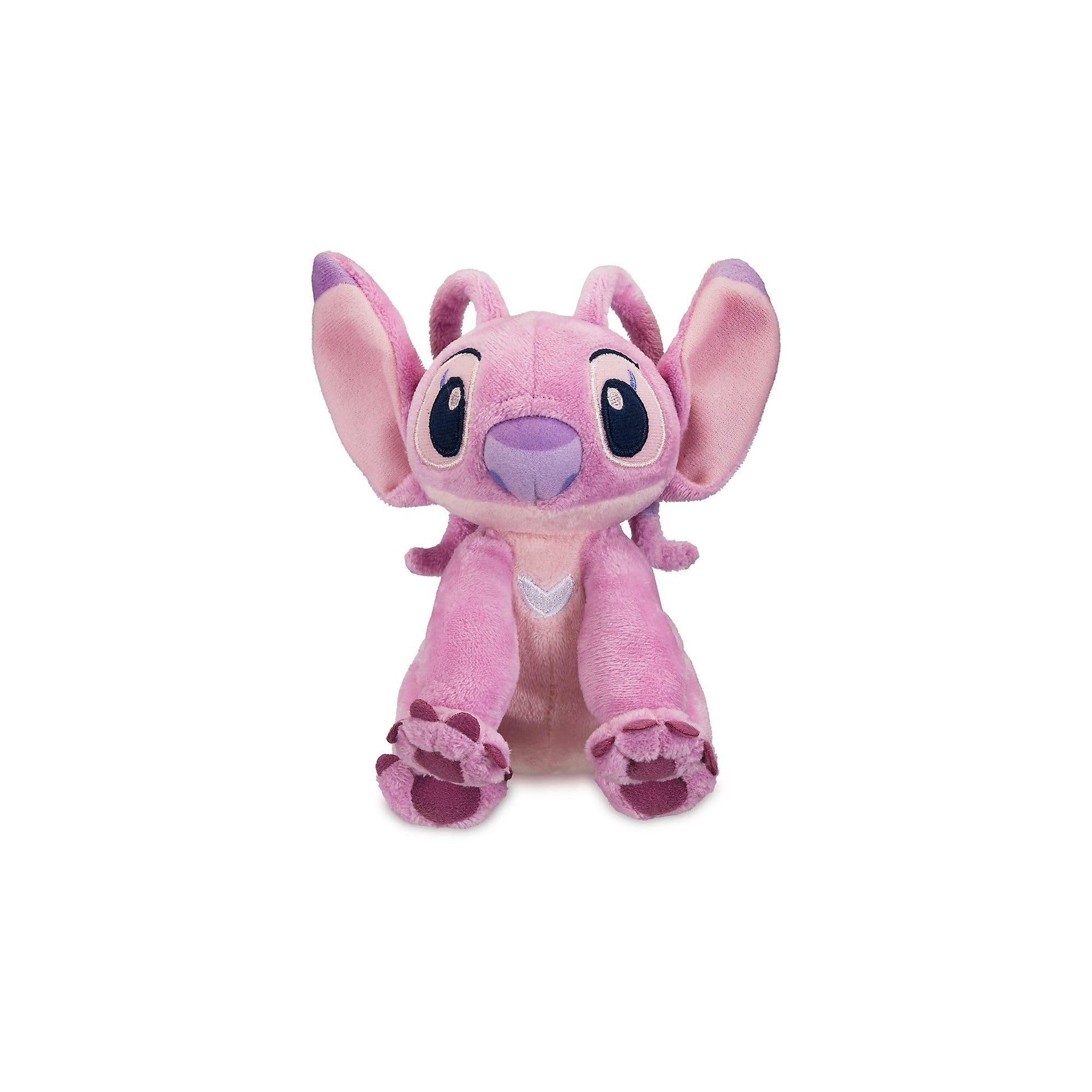 Pink Lilo & Stitch Angel mini bean bag plush toy from Disney Store, 17cm cuddly stuffed alien for children aged 0+