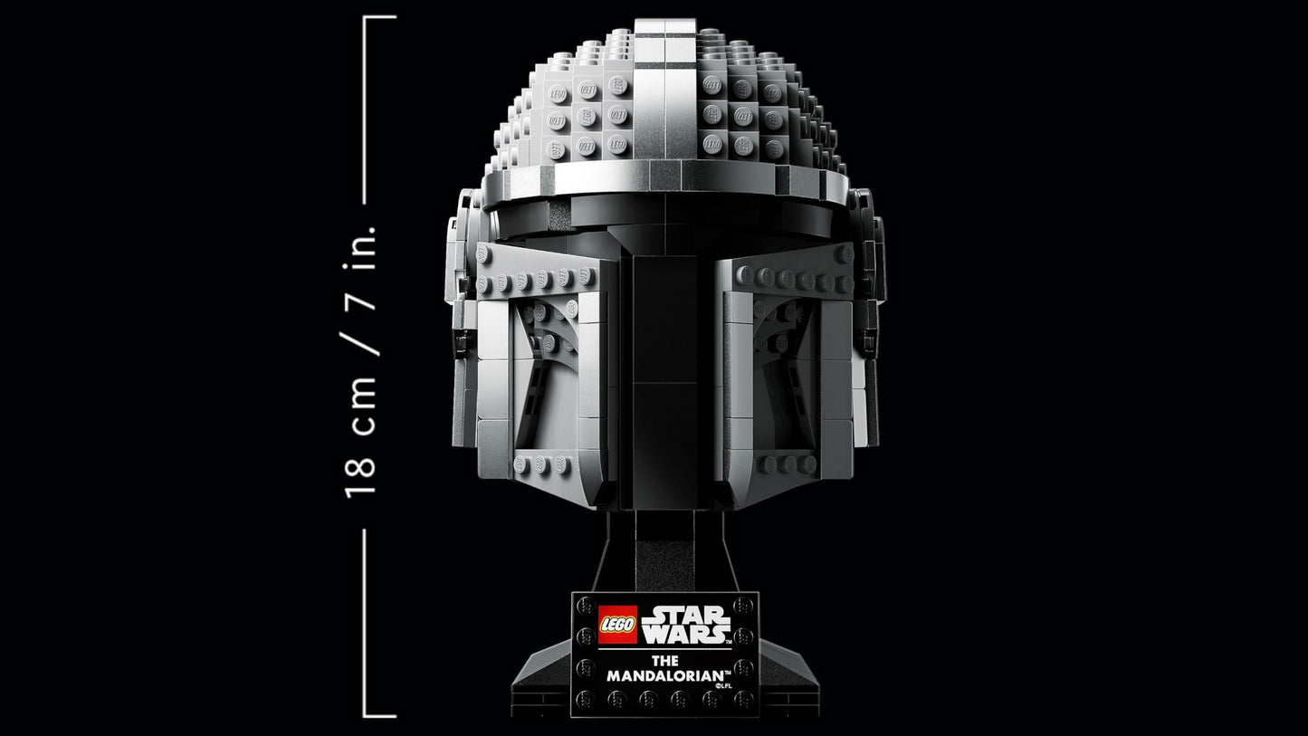 LEGO Star Wars The Mandalorian Helmet Model Building Kit, Collectible Display Set for Adults, Gift Idea for Men, Women, Him or Her 75328