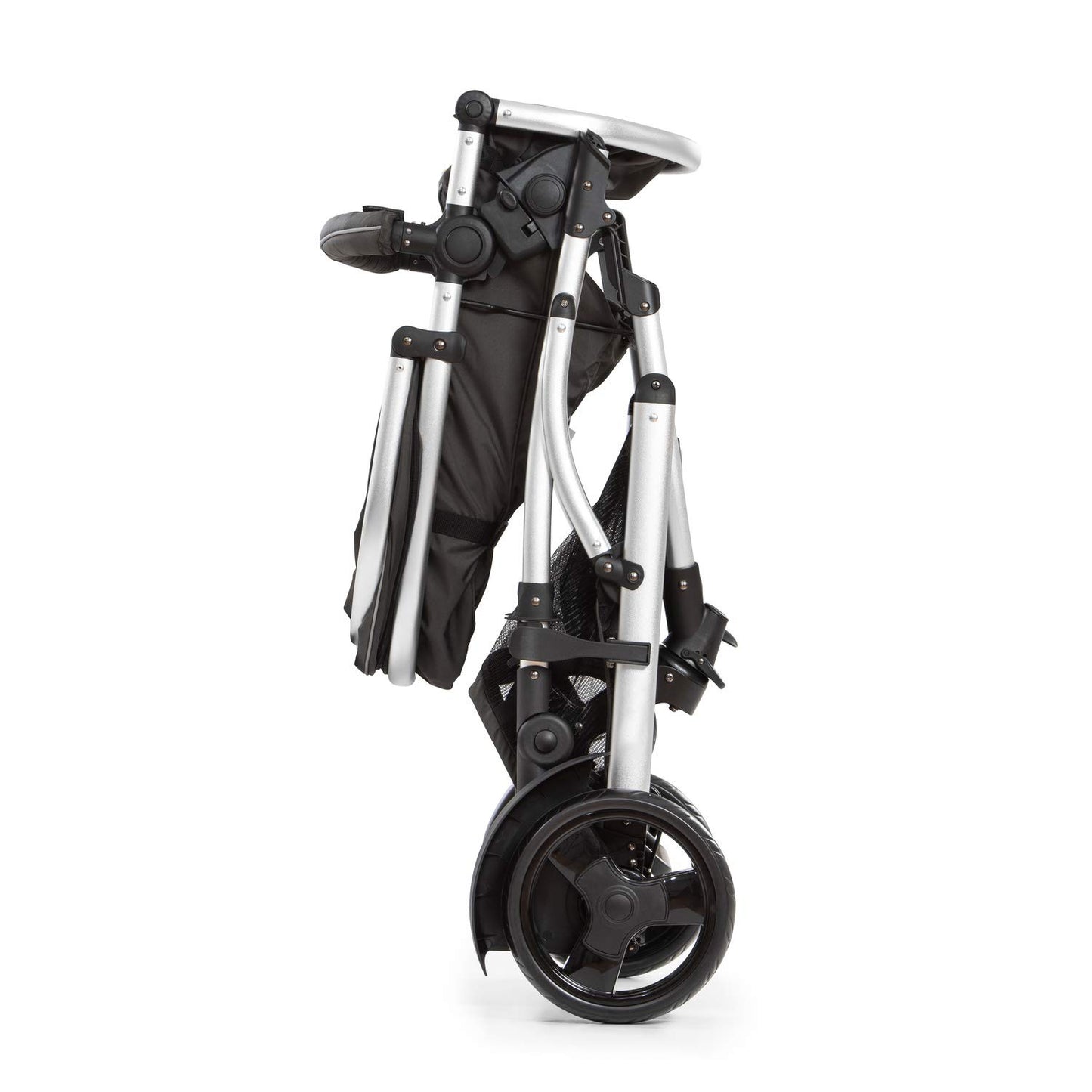 hauck Duett 2, Black - Baby & Toddler Tandem Pushchair with Raincover, Carrycot Convertible to Reversible Seat from Birth up to 15 kg & Second Seat from 6 Months, Compact & Foldable, Height-Adjustable