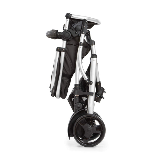 hauck Duett 2, Black - Baby & Toddler Tandem Pushchair with Raincover, Carrycot Convertible to Reversible Seat from Birth up to 15 kg & Second Seat from 6 Months, Compact & Foldable, Height-Adjustable