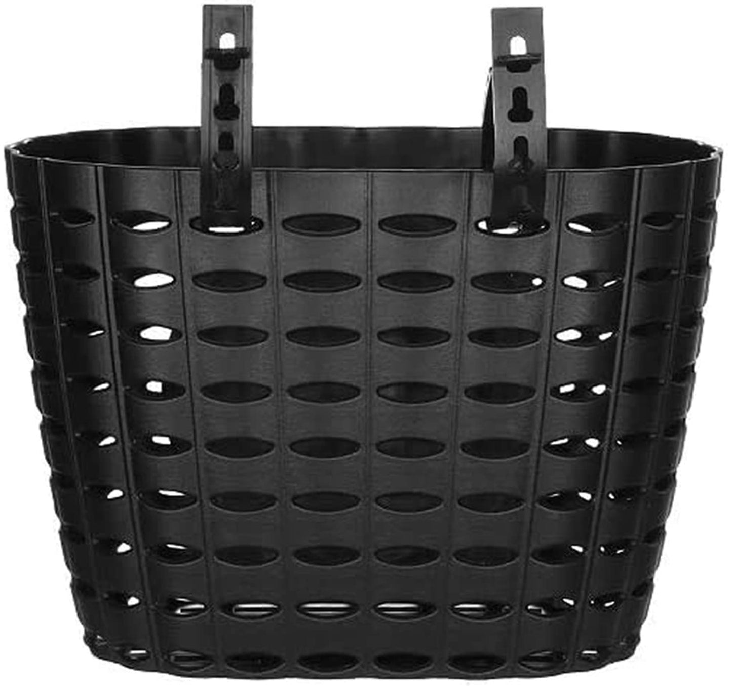 YeloYolker Boys Bike Basket with Bell, Cute Bicycle Front Handlebar Basket for kids, Toddlers, Plastic Scooter Basket(Fire Truck)