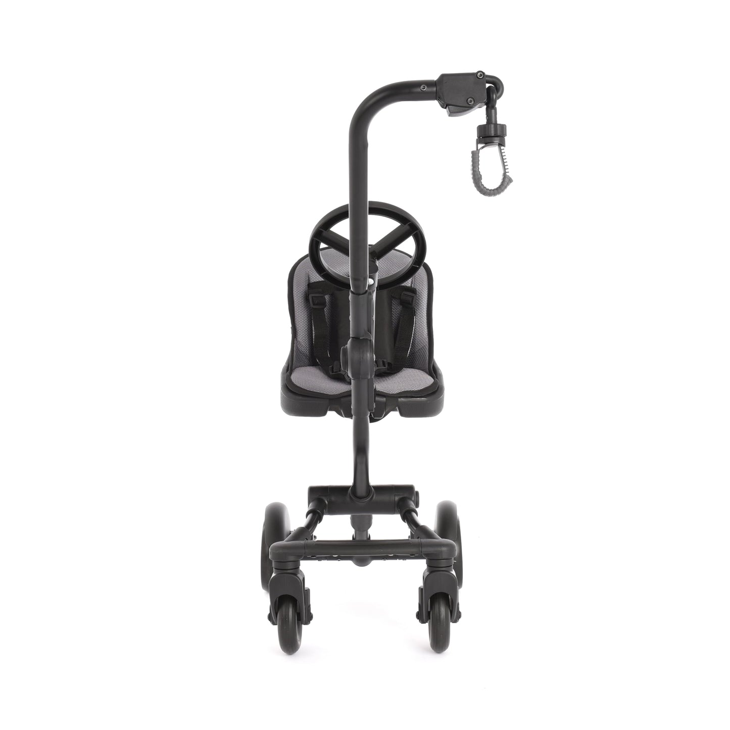 Roma Uptown 4 Wheel Toddler Seat & Steering Wheel, Universal Buggy Board with Seat, Side Attachment for Pushchairs & Buggies, Supports Up to 25kg, Eliminates Double Pram Need