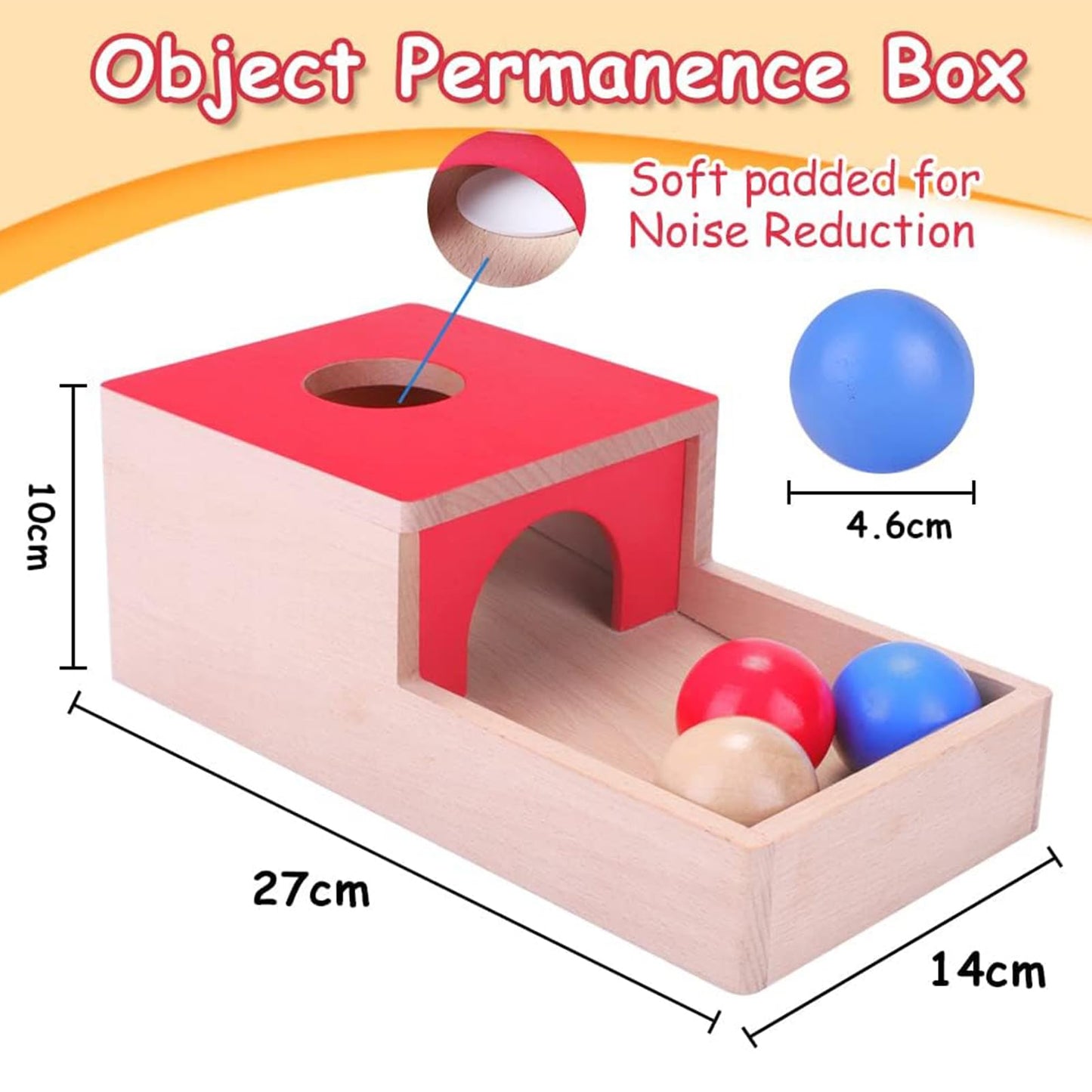 Baby Montessori Toys for 1 Year Old Boys Girls, Wooden Toys for 1 2 3 Year Olds, Baby Sensory Toys 4 in 1 Activity Cube Balls Drop Toy, Toddlers Educational Sorting Toy, Babies 1st Birthday Gifts