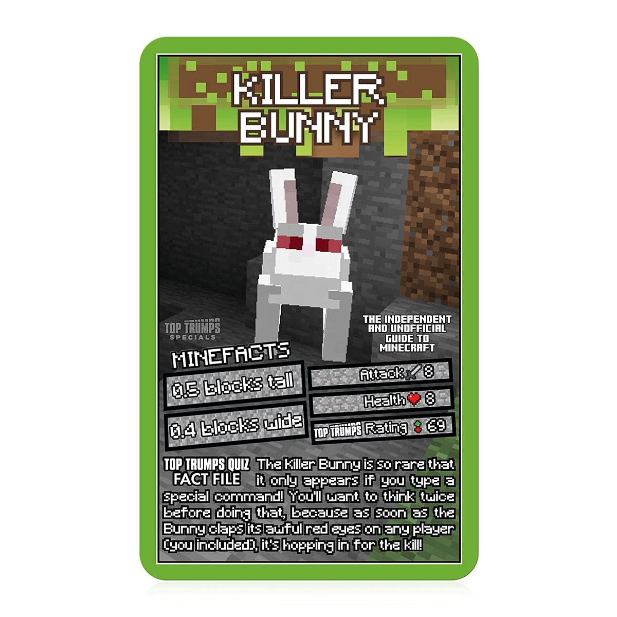 Top Trumps Independent and Unofficial Guide To Minecraft Specials Card Game, find out if Shulkers are stronger than Slimes, gamer gift for ages 6 plus
