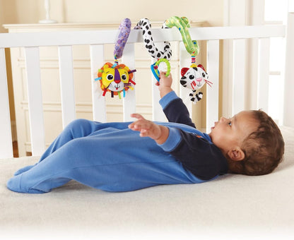LAMAZE Activity Spiral Baby Pram Toy | Soft Baby Sensory Toy Ideal for Prams and Pushchairs | Suitable from 0 - 6 Months, Boys and Girls