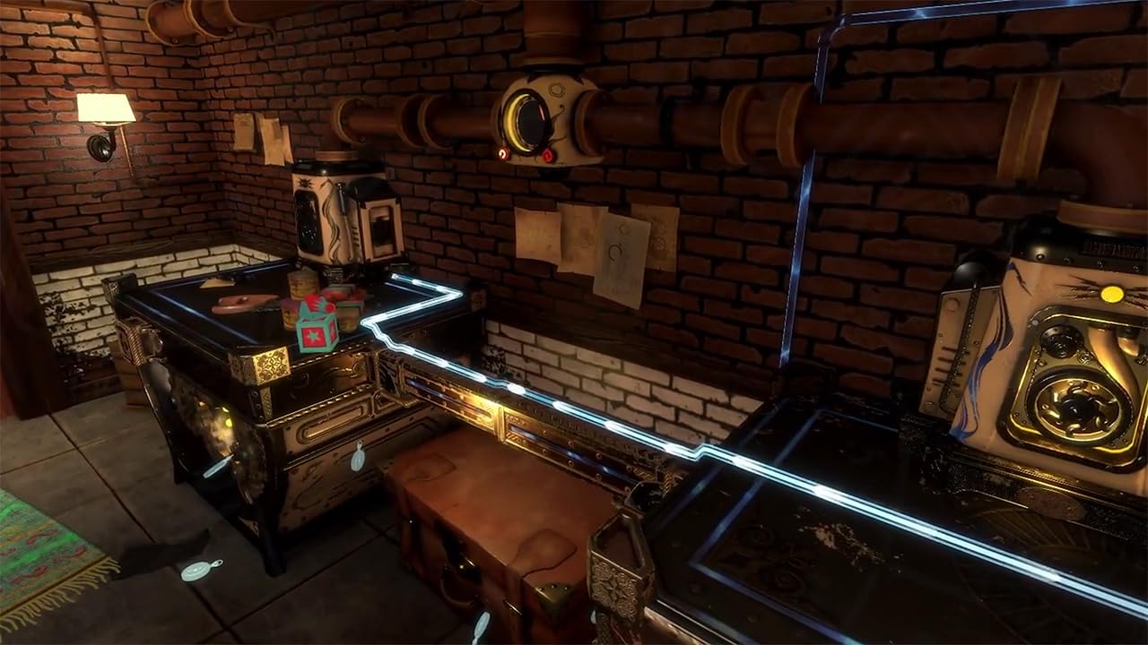 Tin Hearts Nintendo Switch toy adventure game by Wired Productions, featuring colorful mechanical heart characters and intricate puzzle scenes.