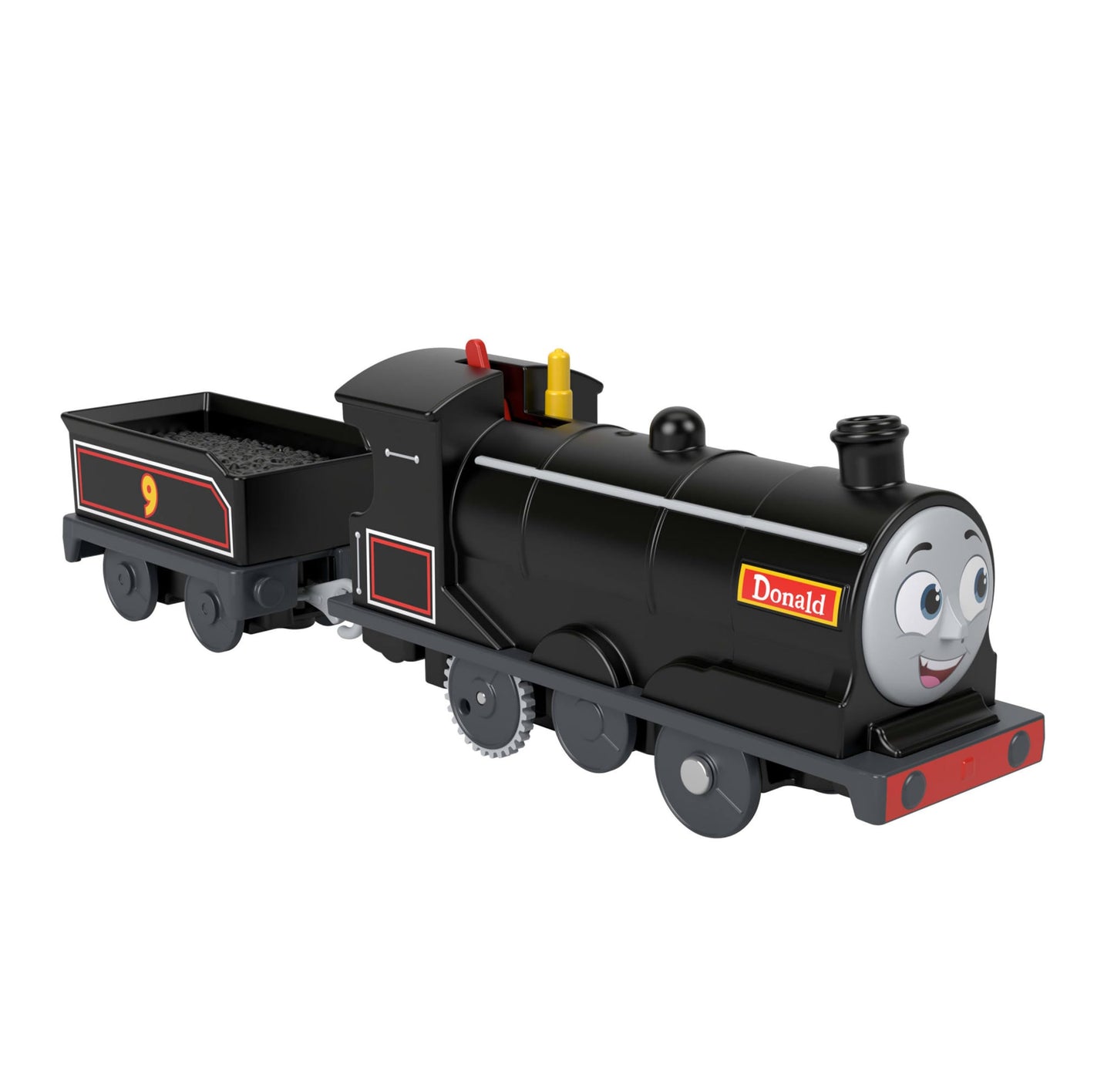 Thomas & Friends Motorized Toy Train Donald Battery-Powered Engine with Cargo Car for Preschool Kids Ages 3+ years, JBW21