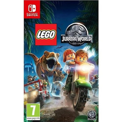 LEGO Jurassic World game for kids aged 6 and up, featuring colorful LEGO dinosaur and dinosaur-themed play elements.