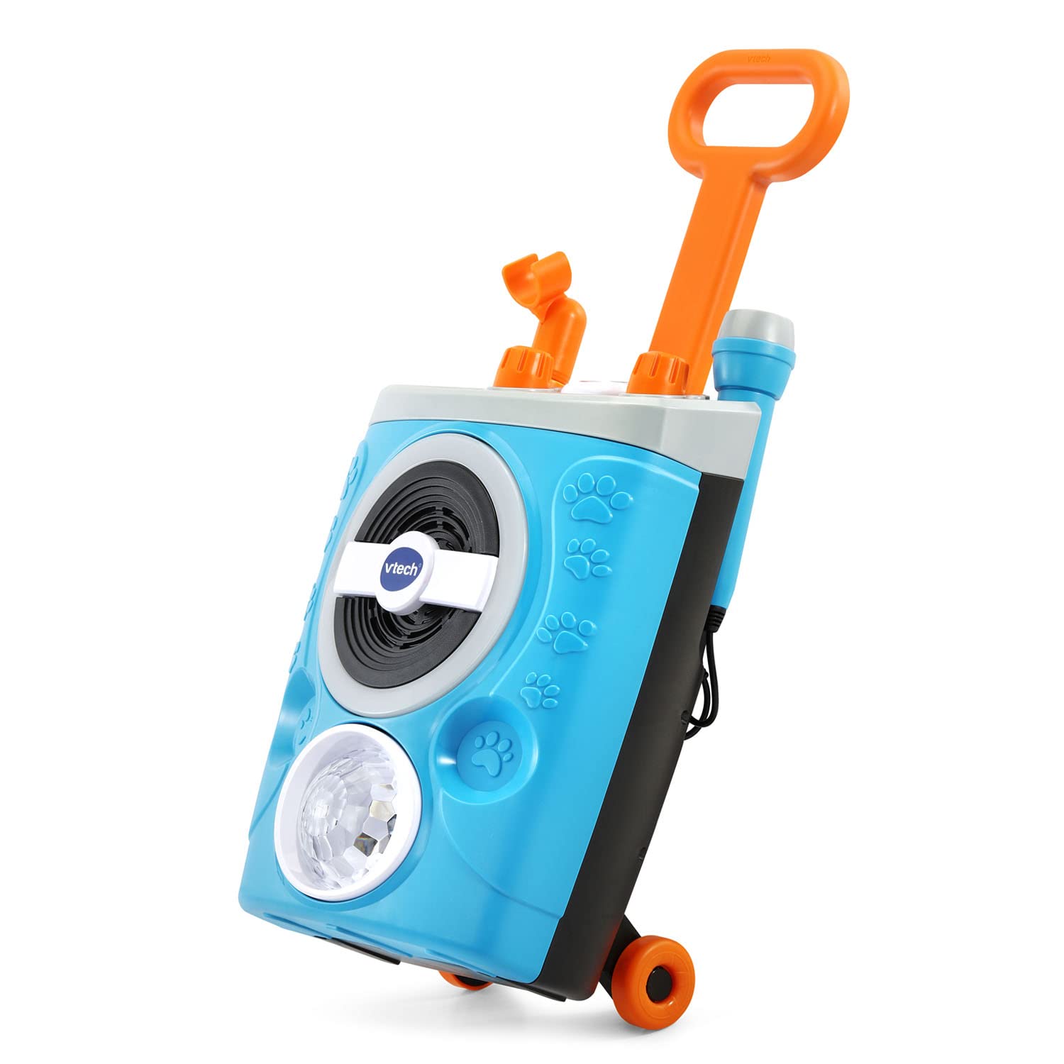 VTech Kidi Superstar Jr. Karaoke machine with colorful microphone and playful design for kids' singing entertainment.