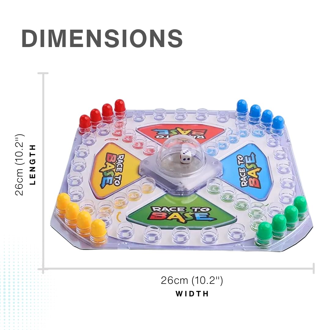 Navoys Race To Base - Fun Family Game for Kids and Adults, Race Back To Your Base Before You're Caught, Classic Board Games for 6, 7, 8+ Year Old Children