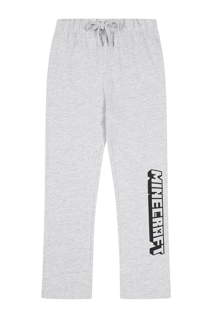 Minecraft Boys Girls Long Gaming Kids Pyjama Set (11-12 Years) Black
