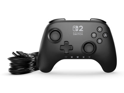 PowerA Advantage wireless Nintendo Switch controller in black with mappable buttons, hall effects, motion controls, and C button.
