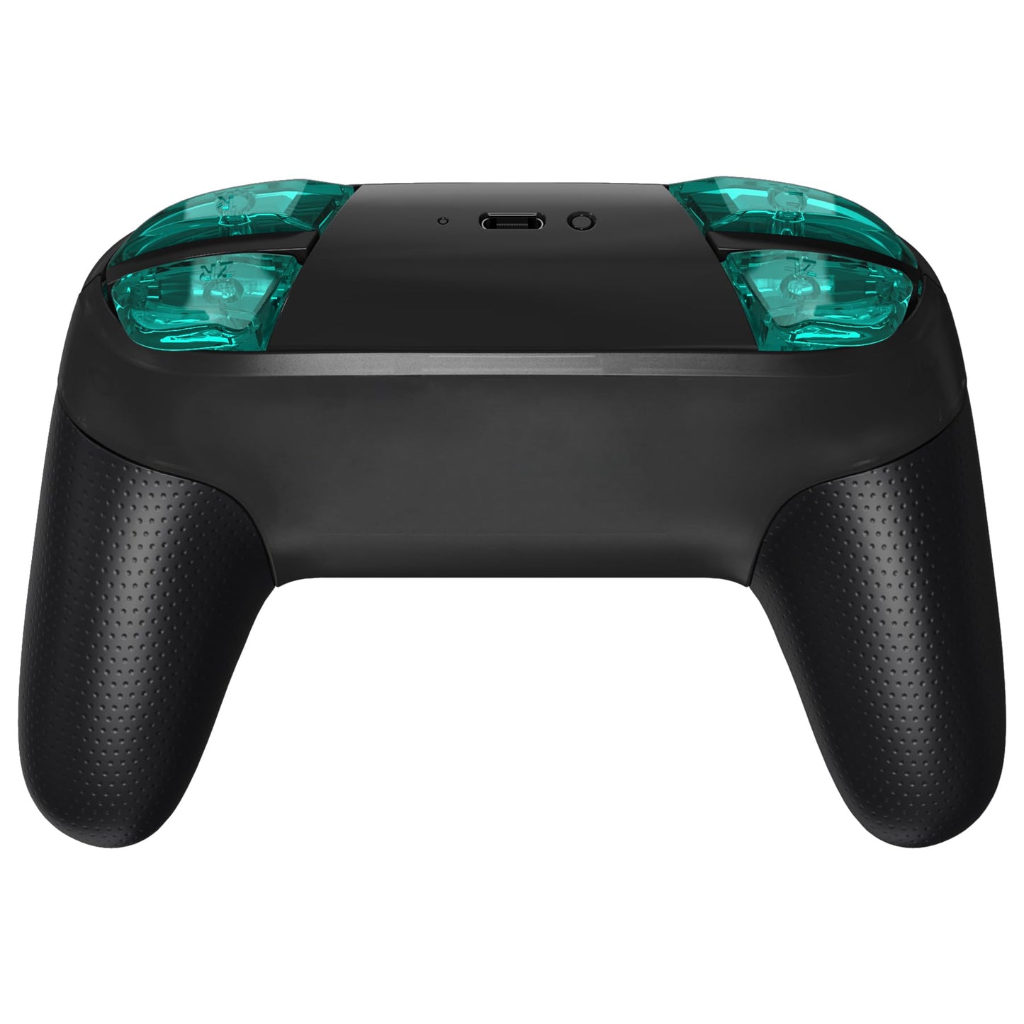 eXtremeRate emerald green repair ABXY D-pad and ZR ZL L R keys for Nintendo Switch Pro Controller, glossy DIY replacement set with tools