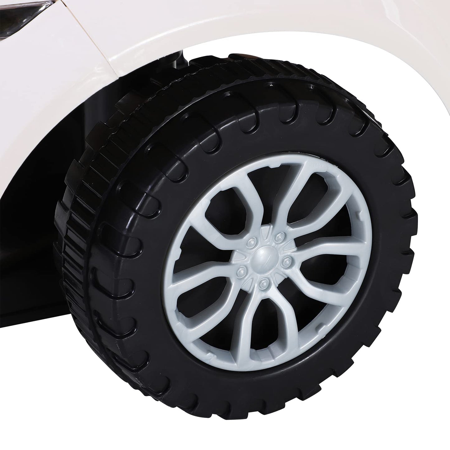 HOMCOM 3-in-1 Ride On Car Foot To Floor Slider Toddler w/Horn Steering Wheel NO POWER Manual Under Seat Storage Safe Design for 1-3 Year Old White