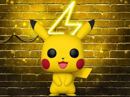 Funko Pop! Pikachu collectible vinyl figure, bright yellow design, perfect for display or as a gift for Pokemon fans.