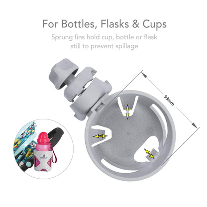 LittleLife Buggy And Pushchair Environmentally-Friendly Wheatgrass Cup Holder for Stroller, Drink and Coffee Cup Holder, Wheatgrass