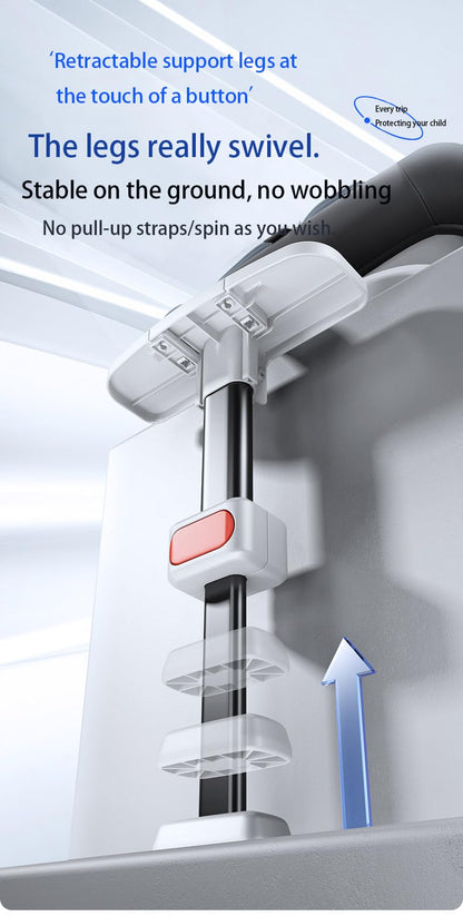 Veitoalioy Baby Car Seat with One-Touch Rotation, Adjustable and Easy to Install Infant Carrier, Forward Facing and Rear Facing Carriers with one-Hand Rotation Feature (Grey with Pedal Stand)