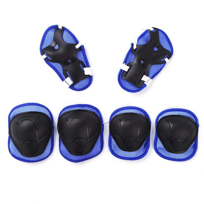 Kids Boys and Girls Protective Gear Set, Outdoor Sports Safety Equipment 7Pcs Child Helmet Knee &Elbow Pads Wrist Guards for Roller Scooter Skateboard (Red)