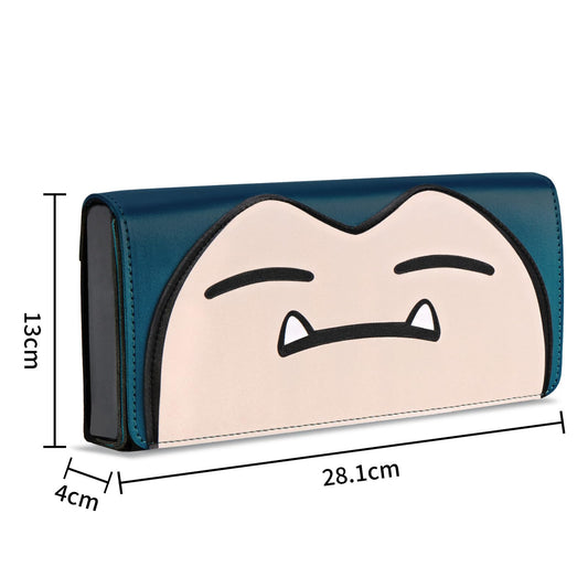 Blue PALPOW Switch 2 travel case with slim leather sleeve, 5 game card holders, designed for Nintendo Switch 2 console and accessories.