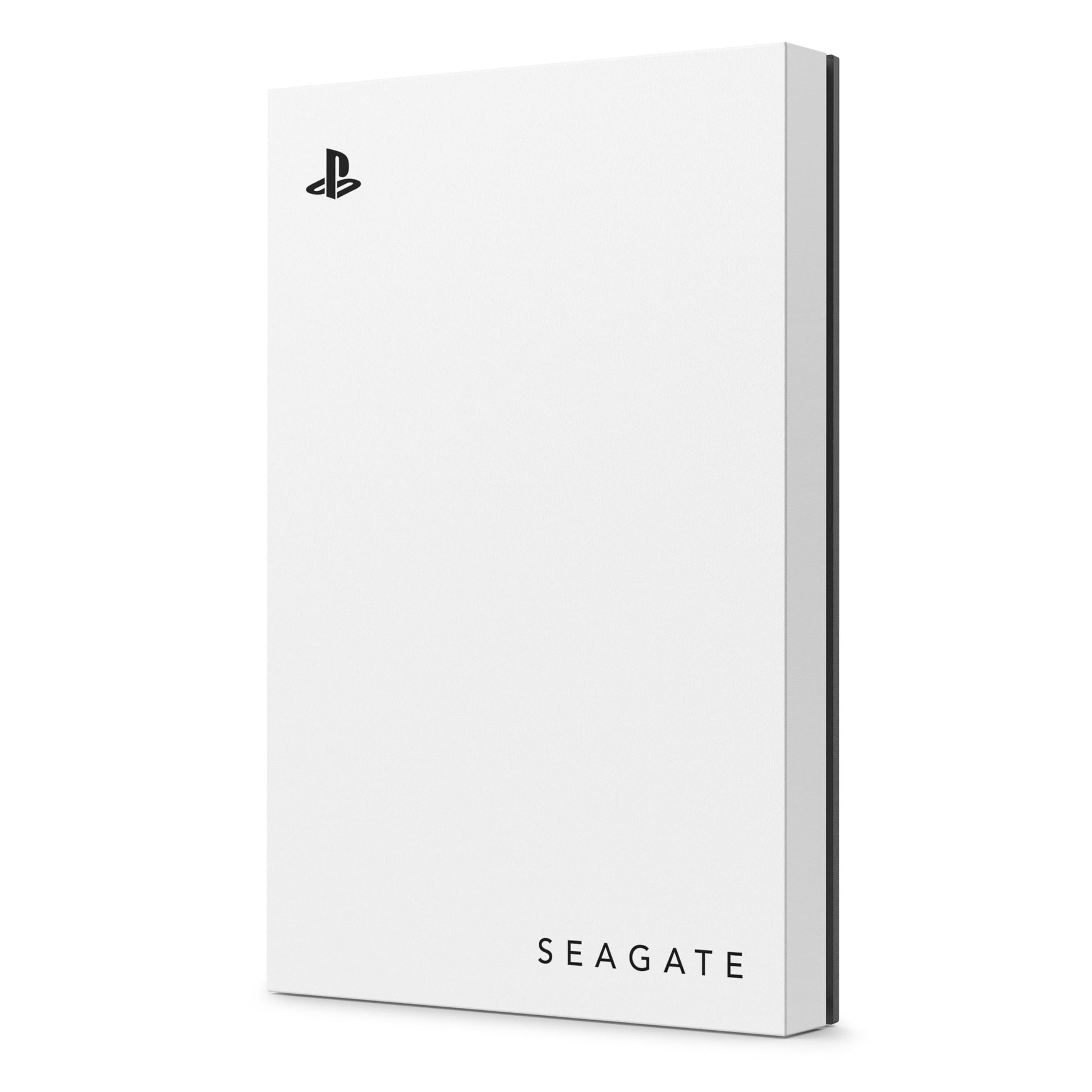 Seagate 5TB Game Drive for PS4 and PS5 with blue LED, external USB 3.0 HDD, officially licensed gaming storage.
