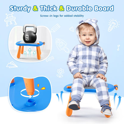 SYHLN Magnetic Drawing Board Toddlers Toys for 1 2 Year Old Boys - Preschool Learning Educational Toys for 12-18 Months Baby - Doodle Pad Birthday Gifts Presents for Kids Age 1-3 - Blue