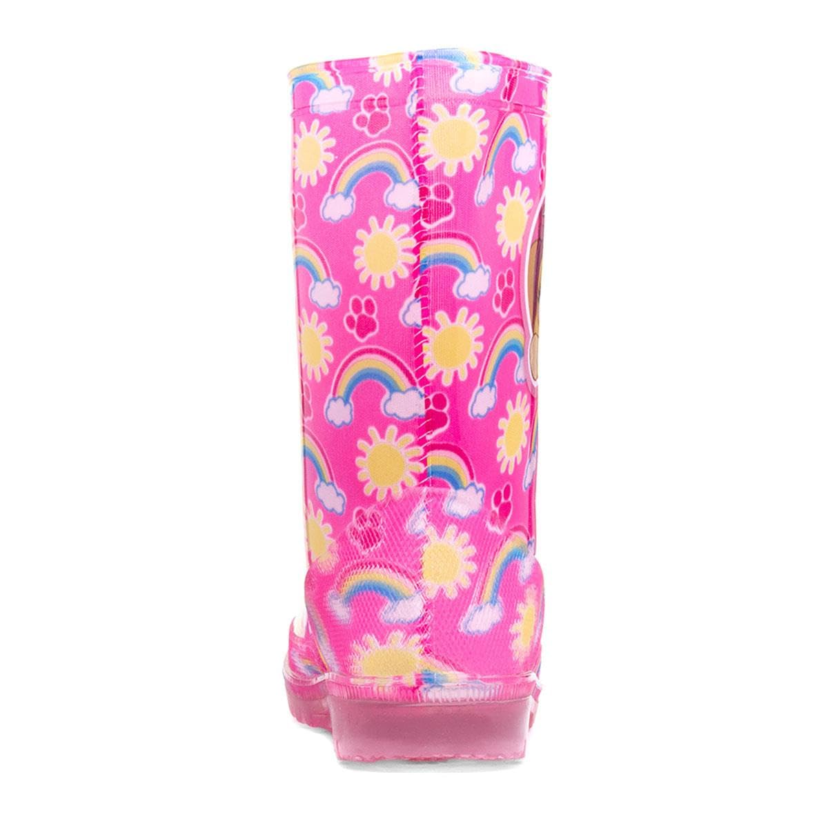 Paw Patrol Kids Pink Rainbow Welly - Size 12 Child UK - Pink