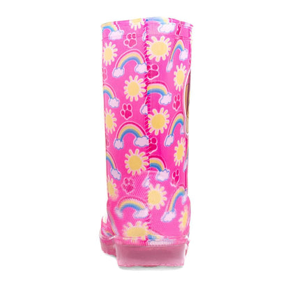 Paw Patrol Kids Pink Rainbow Welly - Size 12 Child UK - Pink