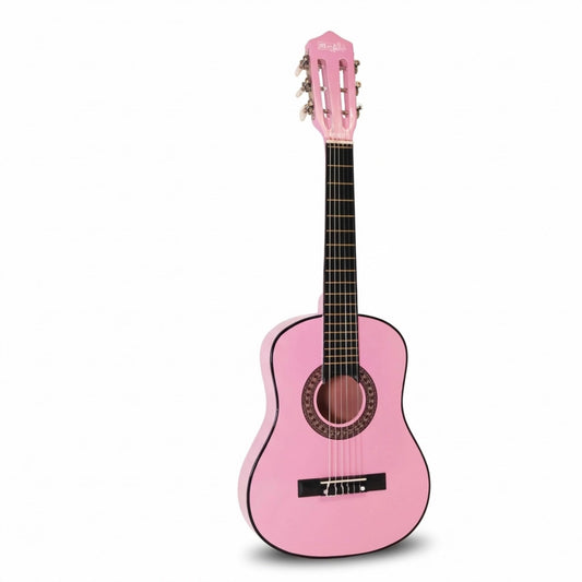 Music Alley classical junior acoustic guitar for kids with a soft carrying bag, featuring a wooden body and nylon strings.