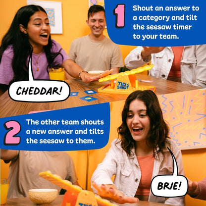 Big Potato Tilt ’n’ Shout – Fast-Paced Family Board Game for Adults & Kids | Shout-Out Trivia Party Game with Categories & Bonus Content | New Game Night Favourite for 2025 | Perfect Christmas Game