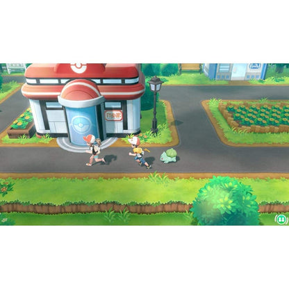 Nintendo Pokémon Let’s Go, Pikachu! Nintendo Switch game cartridge with colorful Pikachu and Pokémon artwork.