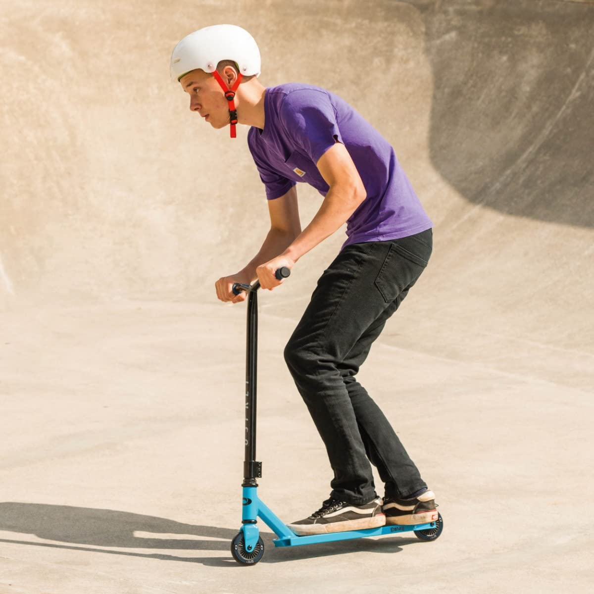 Osprey Stunt Scooter | for Boys Girls Kids and Adults, Kick T-Bar Street Pro 360 Spin Scooter with ABEC 5 Bearings and Ergonomic Handlebars, Multiple Colours, Blue
