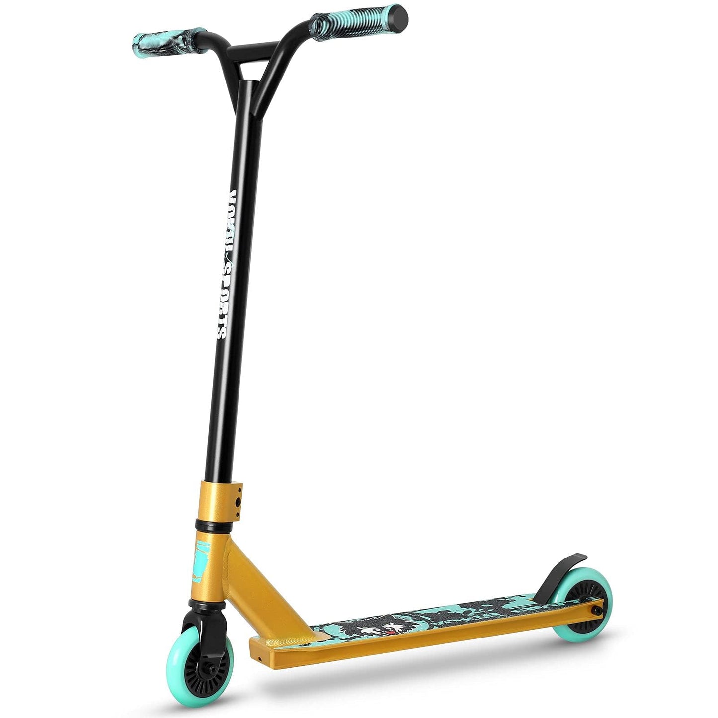 VOKUL TRII S2 Stunt Scooter - Freestyle Pro Spec 360 Degree - Tricks Scooter for Age 6+ Beginners Kids Boys Girls Teens, 20" W*32.5" H Handlebar, Reinforced Lightweight AL6061 20" L*4" W Deck