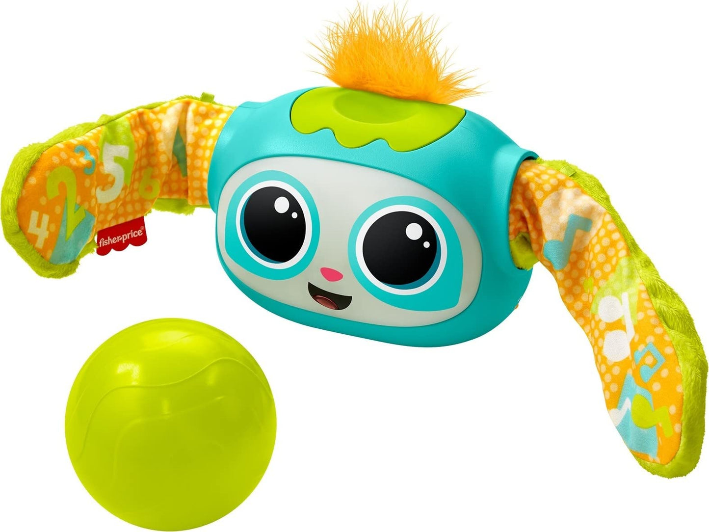 Fisher-Price Rollin' Rovee, interactive activity toy with music, lights, and learning content for kids ages 6 months to 5 years