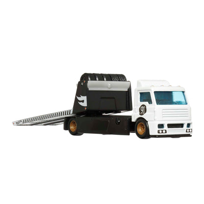 Hot Wheels Premium Collect Display Sets with 3 1:64 Scale Die-Cast Cars & 1 Team Transport Vehicle, Collectors’ Favorites, 2 Sets in the Assortment for Collectors of All Ages