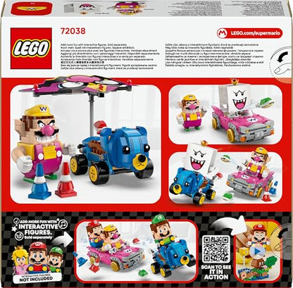 LEGO Super Mario Wario & King Boo interactive toy with 2 cars and figures, perfect for play and display for kids age 8+