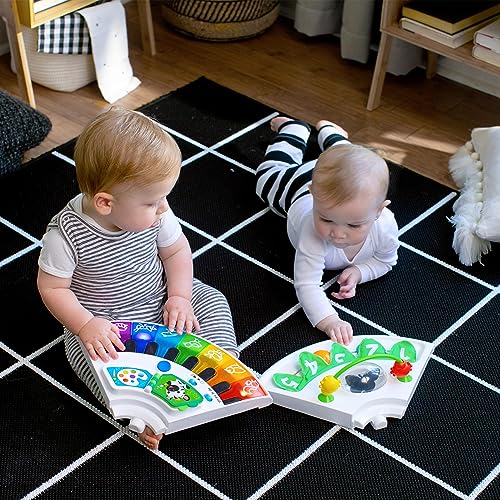 Baby Einstein Around We Grow 4-in-1 walker and activity center with colorful toys and table for babies 6 months and older