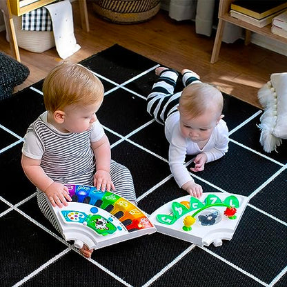 Baby Einstein Around We Grow 4-in-1 walker and activity center with colorful toys and table for babies 6 months and older