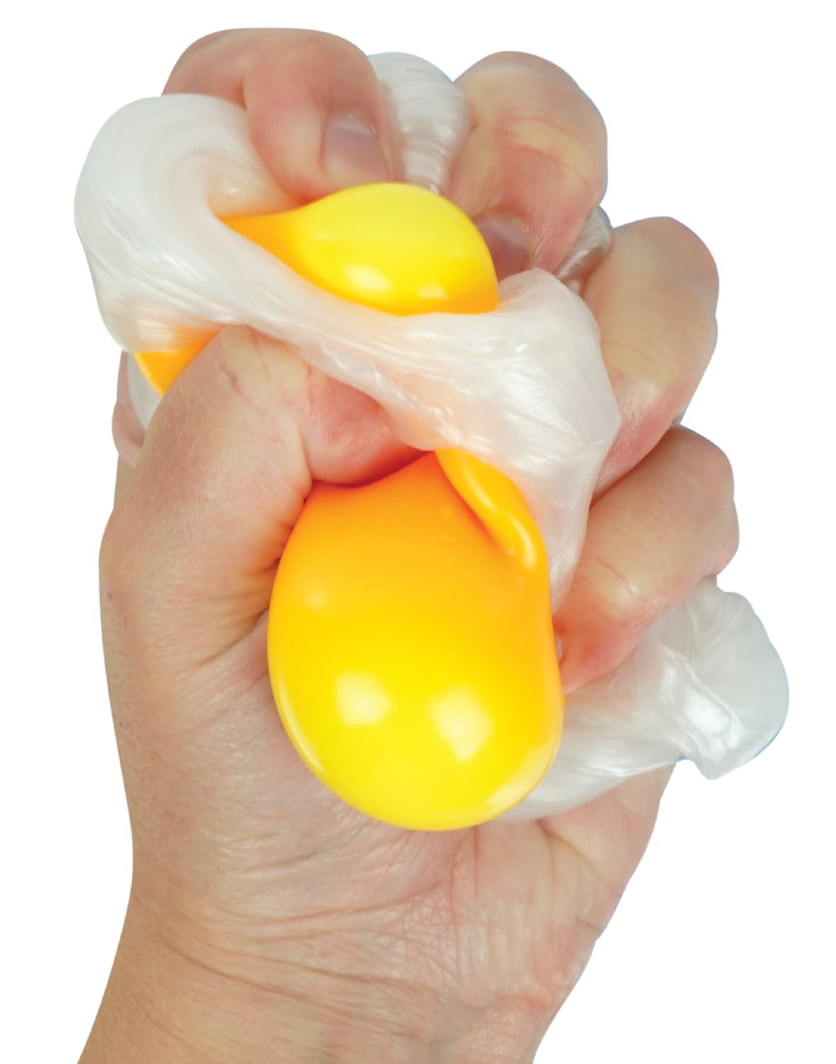 Crazy Aaron's Trendsetters Egg-Cellent Thinking Putty in a bright yellow container, showcasing colorful, flexible, and malleable putty.