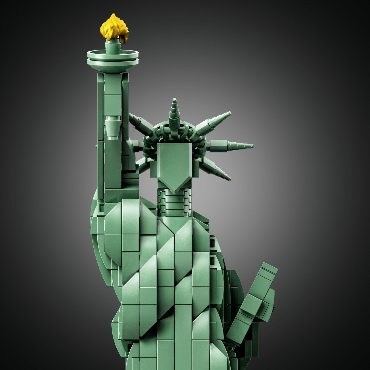 LEGO Architecture Statue of Liberty model kit displayed with intricate details, perfect for adult collectors and home decor.