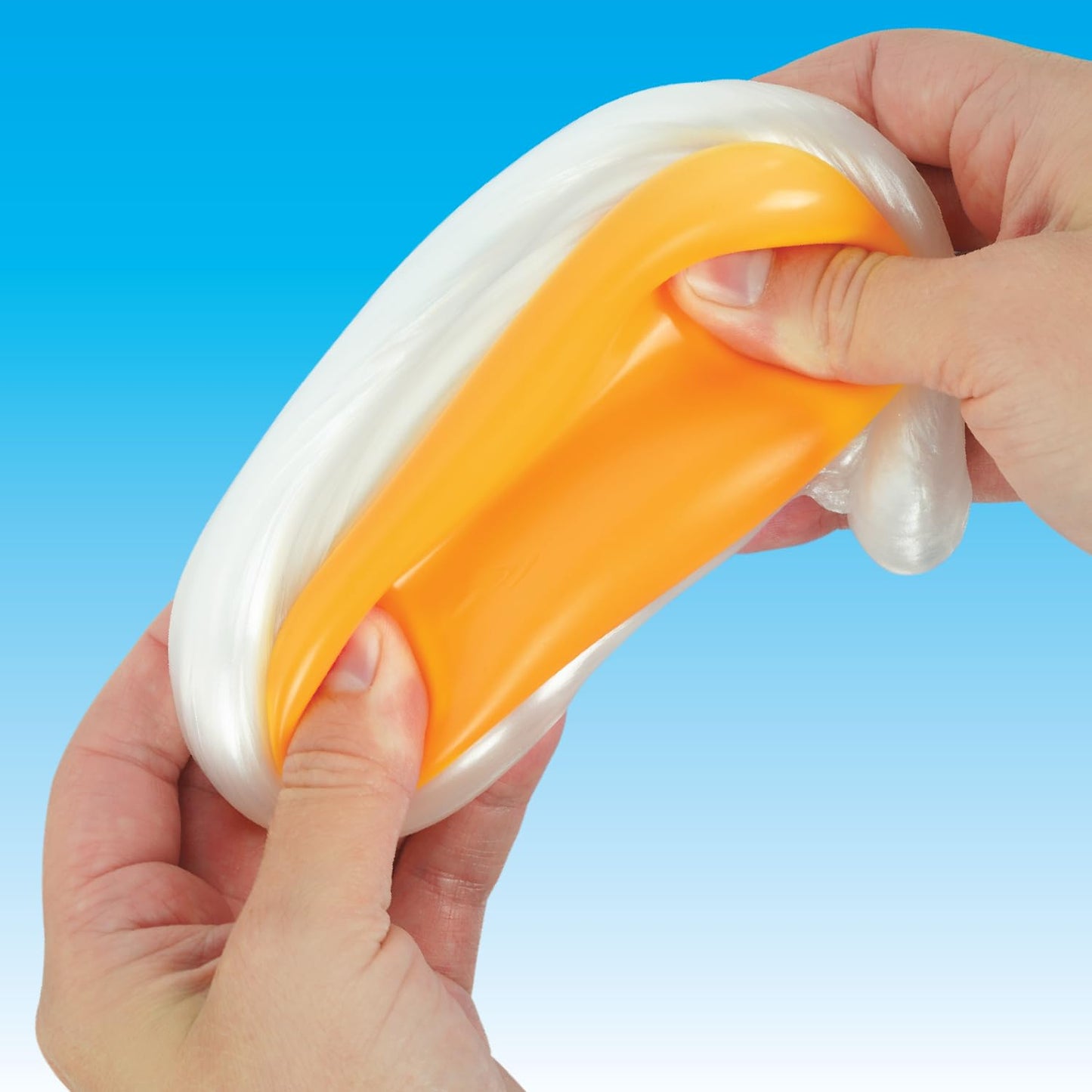 Crazy Aaron's Trendsetters Egg-Cellent Thinking Putty in a bright yellow egg-shaped container, stretchy and malleable for creative play.