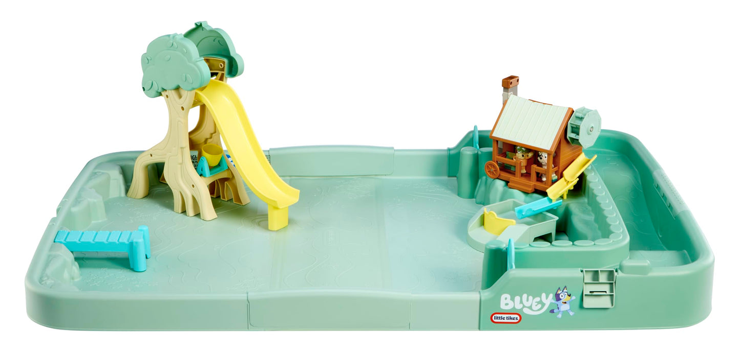 Little Tikes Bluey Bushland Waterplay Adventure with 6 Accessories, Bluey Active Play, for Boys and Girls Age 3+, Green One